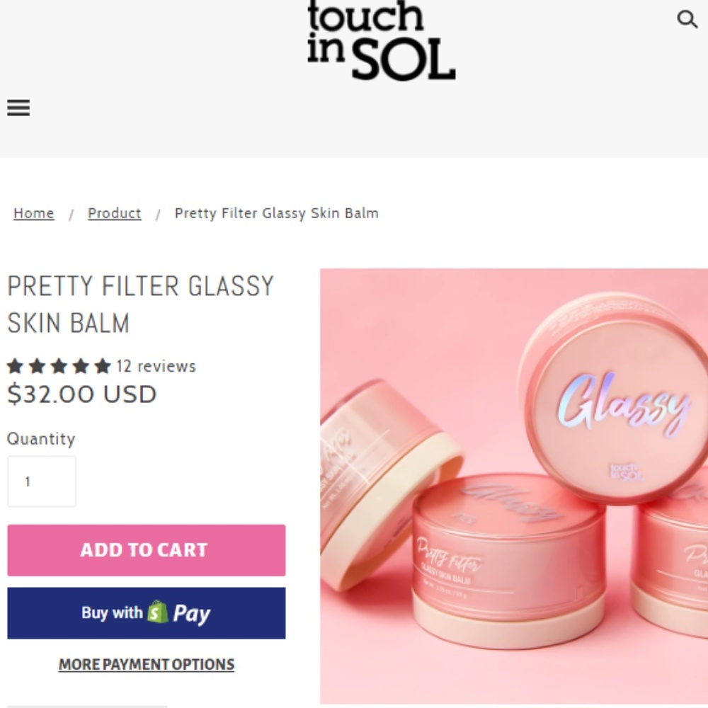 TOUCH IN SOL PRETTY FILTER - GLASSY SKIN BALM